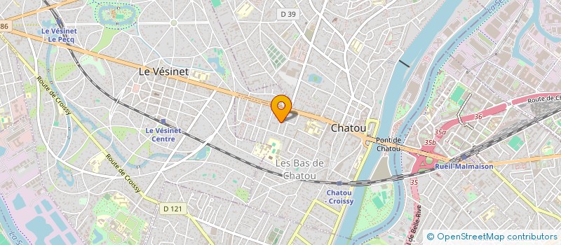 localisation de l'entreprise SCI FKM  CHATOU