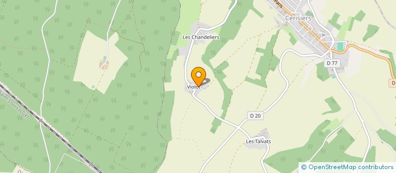 localisation de l'entreprise SCI FKSNN  CERISIERS