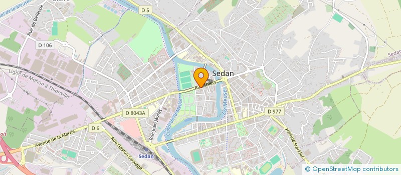 localisation de l'entreprise SCI FL  SEDAN