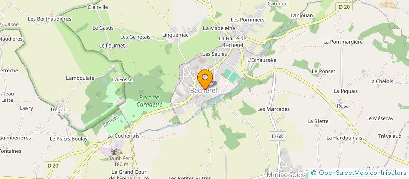 localisation de l'entreprise SCI FL  BECHEREL