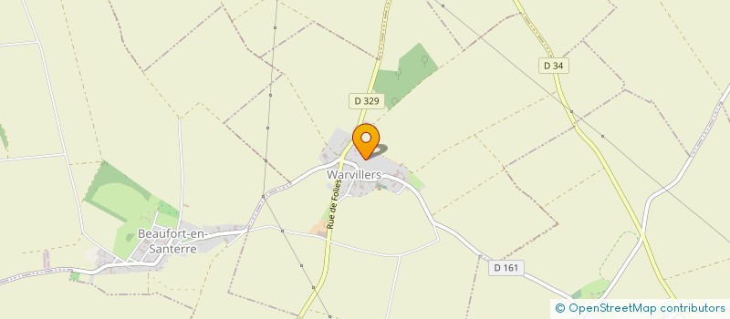 localisation de l'entreprise SCI FL  WARVILLERS