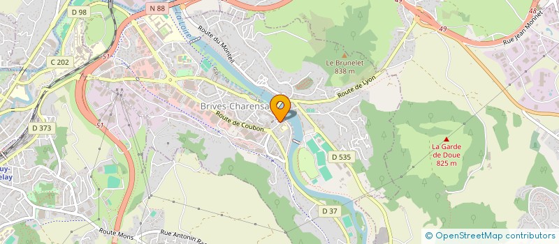 localisation de l'entreprise SCI FL  BRIVES-CHARENSAC