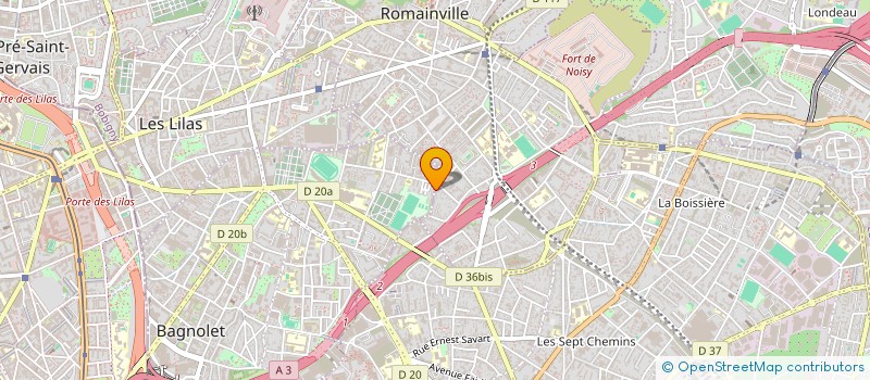 localisation de l'entreprise SCI FL IMMOBILIER à ROMAINVILLE