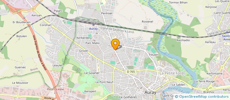 localisation de l'entreprise SCI FL29 à AURAY