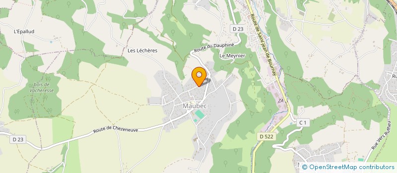 localisation de l'entreprise SCI FL2M  MAUBEC