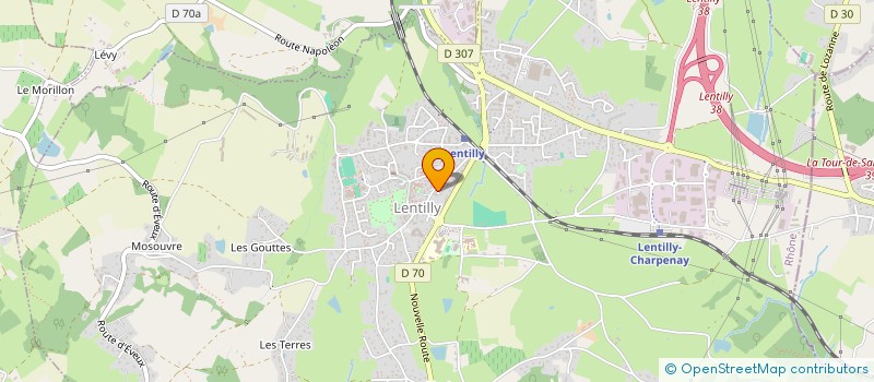 localisation de l'entreprise SCI FLACHER  LENTILLY