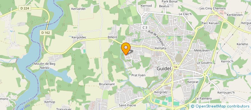 localisation de l'entreprise SCI FLAD56  GUIDEL