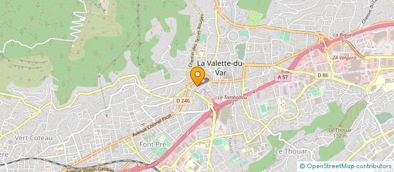 localisation de l'entreprise SCI FLADO IMMO à LA VALETTE-DU-VAR
