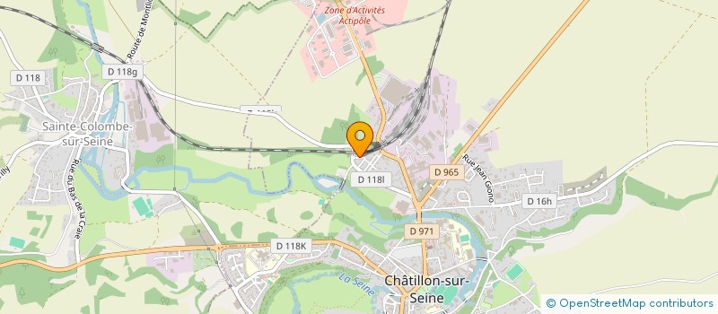 localisation de l'entreprise SCI FLAG  CHATILLON-SUR-SEINE