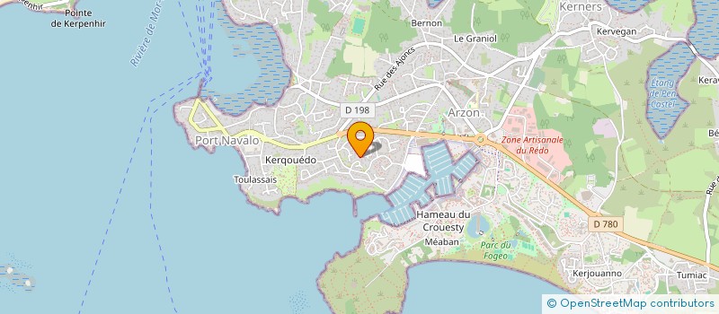 localisation de l'entreprise SCI FLAG  ARZON