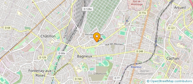 localisation de l'entreprise SCI FLAKE  BAGNEUX