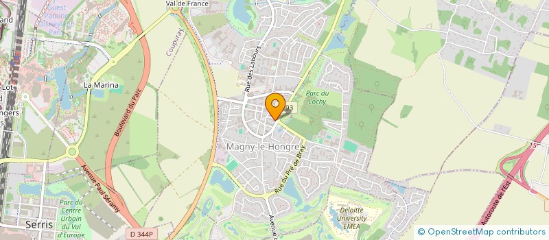 localisation de l'entreprise SCI FLAM'IMMO  MAGNY-LE-HONGRE