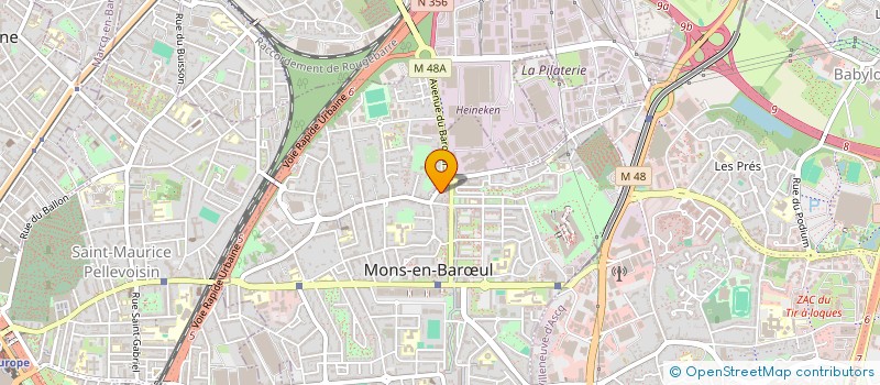 localisation de l'entreprise SCI FLAMENT HANOULLE  MONS-EN-BARUL