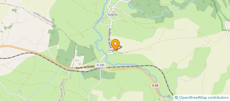 localisation de l'entreprise SCI FLAMINELLE  LAISSAC-SEVERAC L'EGLISE