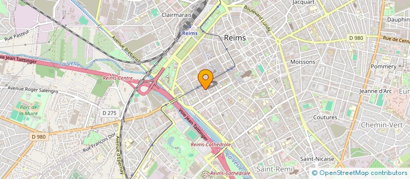 localisation de l'entreprise SCI FLAMM  REIMS