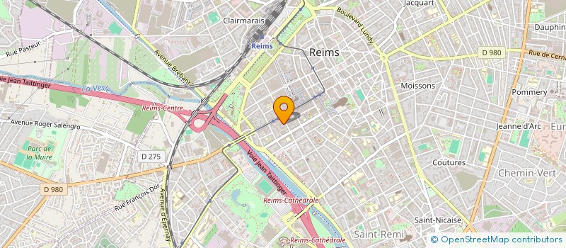 localisation de l'entreprise SCI FLAMMAG  REIMS