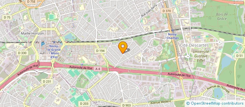 localisation de l'entreprise SCI FLAMMARION à NOISY-LE-GRAND