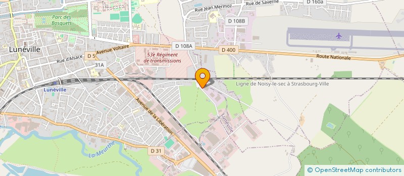 localisation de l'entreprise SCI FLAMMARION 54  LUNEVILLE