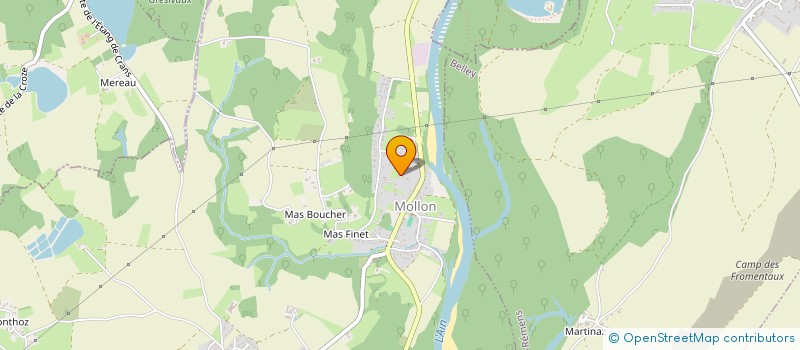 localisation de l'entreprise SCI FLAN  VILLIEU-LOYES-MOLLON