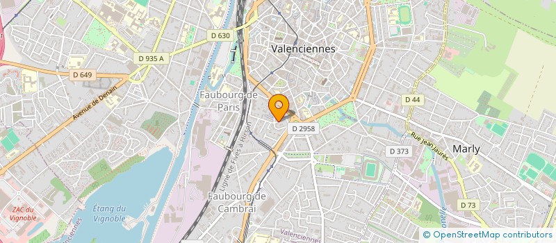 localisation de l'entreprise SCI  FLANDRE HAINAUT  VALENCIENNES