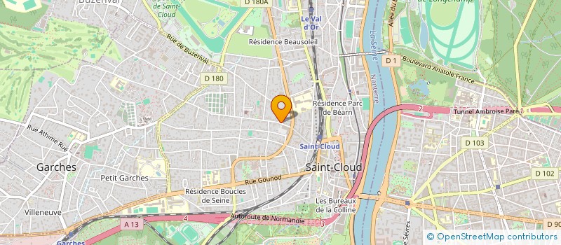 localisation de l'entreprise SCI FLANDRES à SAINT-CLOUD