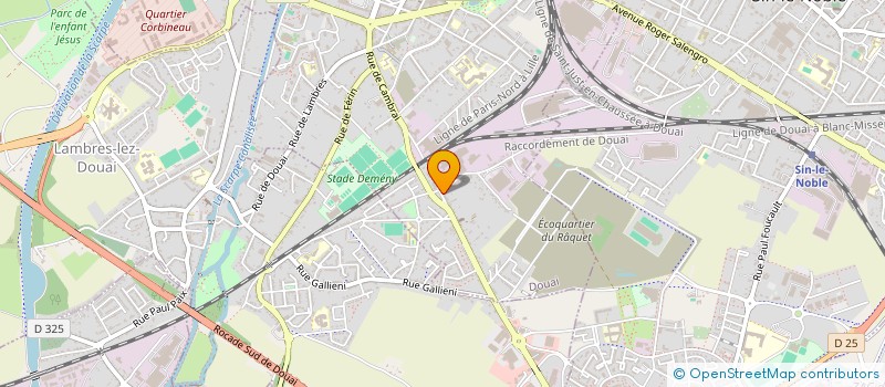 localisation de l'entreprise SCI FLANDRES ARTOIS IMMOBILIER à DOUAI