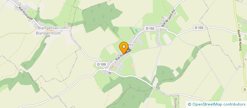 localisation de l'entreprise SCI FLANDRES ET GASCOGNE  BLANGERVAL-BLANGERMONT