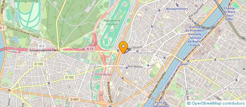 localisation de l'entreprise SCI FLANDRIN  PARIS 16