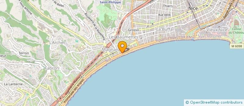 localisation de l'entreprise SCI FLARIAN à NICE