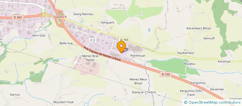 localisation de l'entreprise SCI FLARO  SAINT-EVARZEC