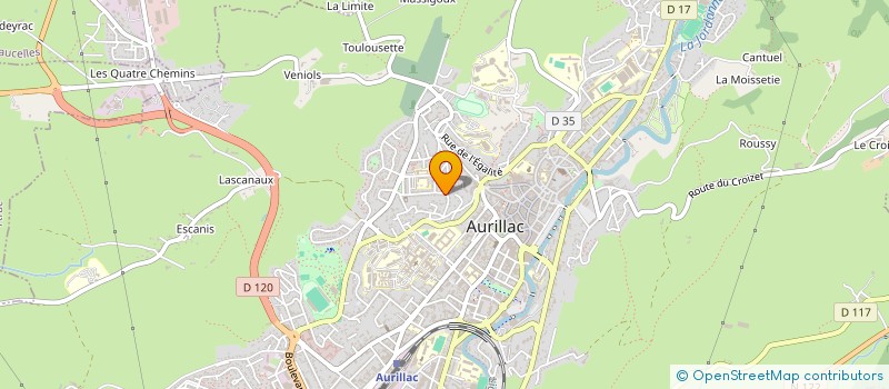 localisation de l'entreprise SCI FLASH 15 à AURILLAC