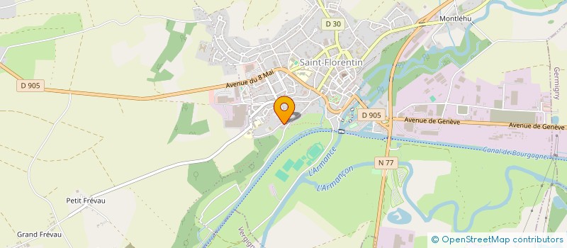 localisation de l'entreprise SCI FLASH  SAINT-FLORENTIN