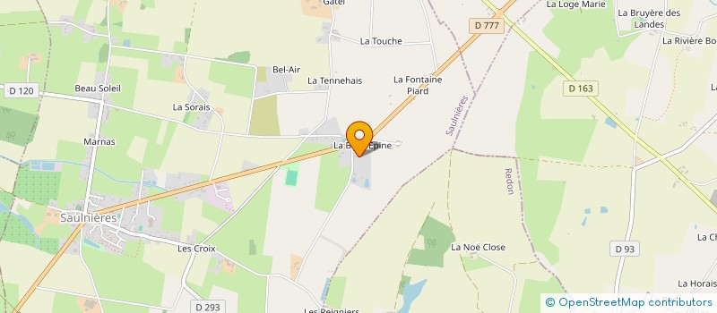 localisation de l'entreprise SCI FLASQUIN à SAULNIERES