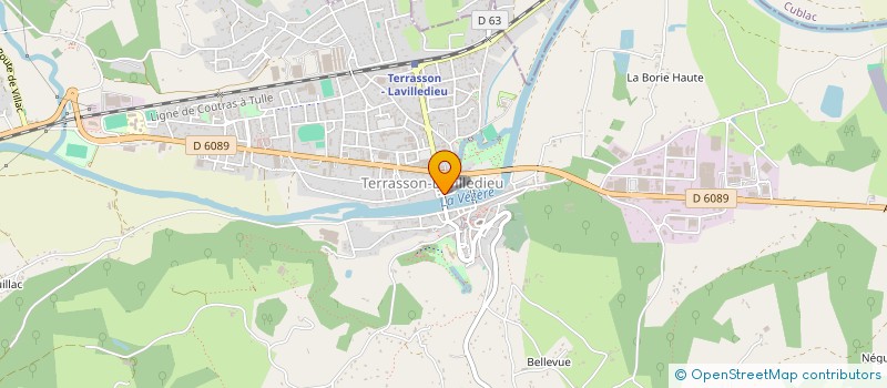 localisation de l'entreprise SCI FLATRES  TERRASSON-LAVILLEDIEU