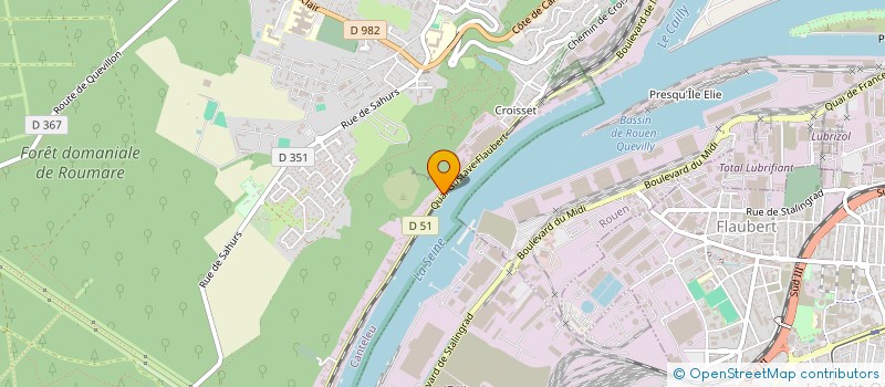 localisation de l'entreprise SCI FLAUBERT  CANTELEU
