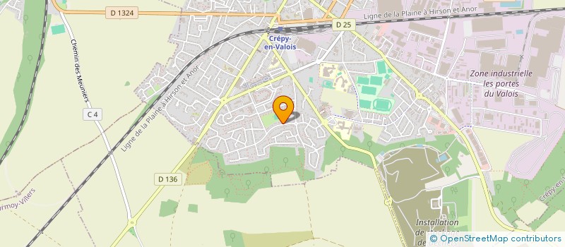 localisation de l'entreprise SCI FLAUBERT  CREPY EN VALOIS