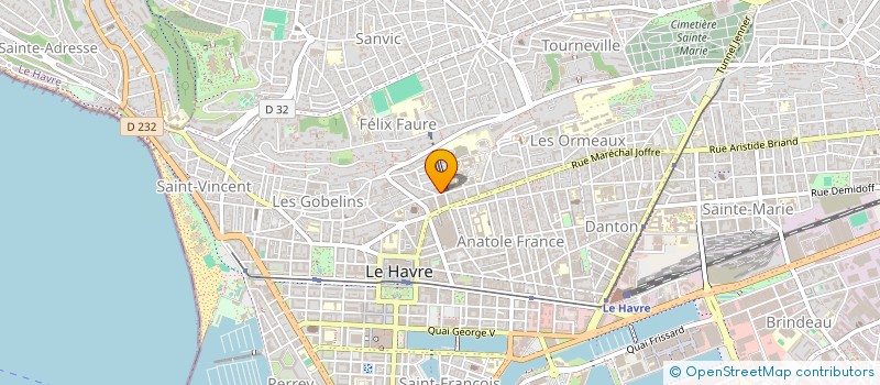 localisation de l'entreprise SCI FLAUBERT THIERS  LE HAVRE