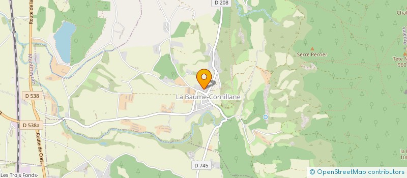localisation de l'entreprise SCI FLAUCH à BAUME-CORNILLANE (LA)