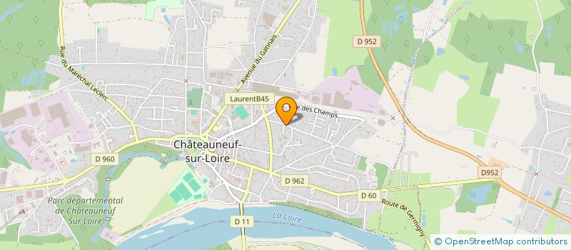 localisation de l'entreprise SCI FLAUMANA à CHATEAUNEUF-SUR-LOIRE
