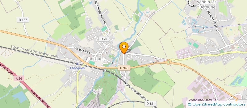 localisation de l'entreprise SCI FLAURE  CHOCQUES