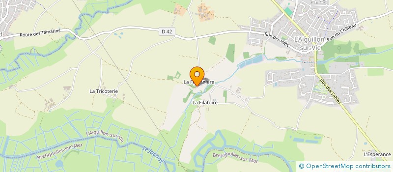localisation de l'entreprise SCI FLAURELIE à L'AIGUILLON-SUR-VIE