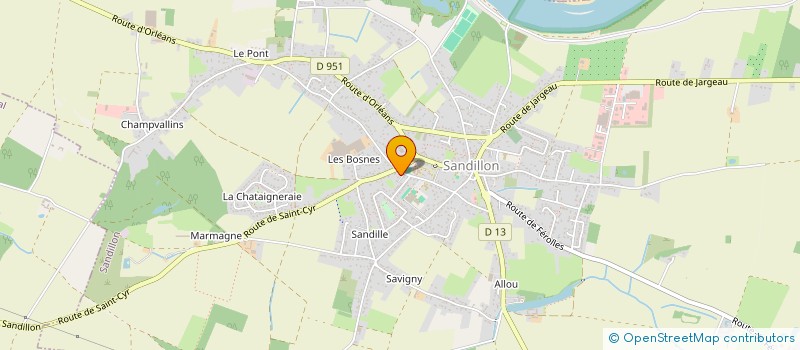 localisation de l'entreprise SCI FLAURELIEN à SANDILLON