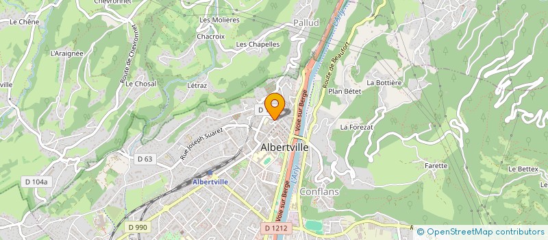 localisation de l'entreprise SCI FLAURIANNE  ALBERTVILLE