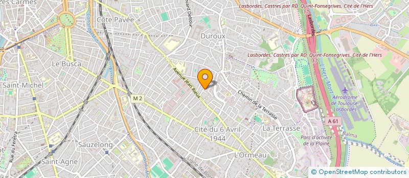 localisation de l'entreprise SCI FLAVA à TOULOUSE