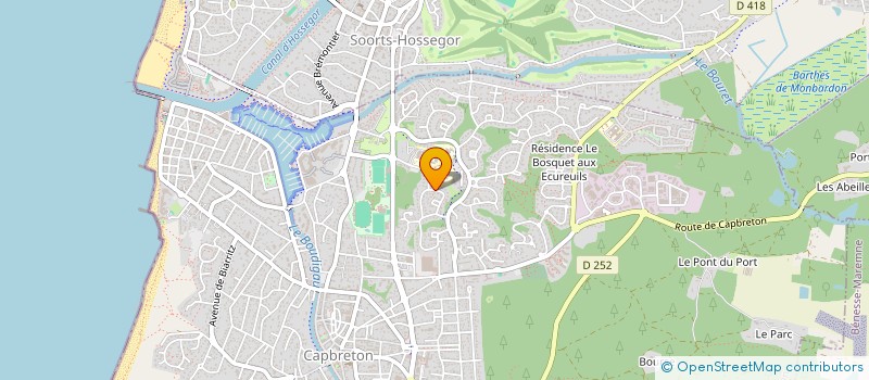 localisation de l'entreprise SCI FLAVI à CAPBRETON