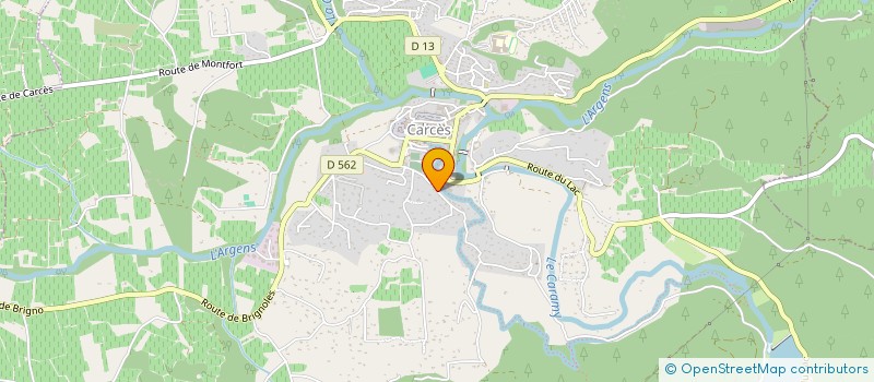 localisation de l'entreprise SCI FLAVIANE  CARCES