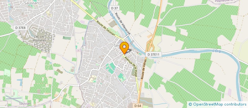 localisation de l'entreprise SCI FLAVIE  SERIGNAN