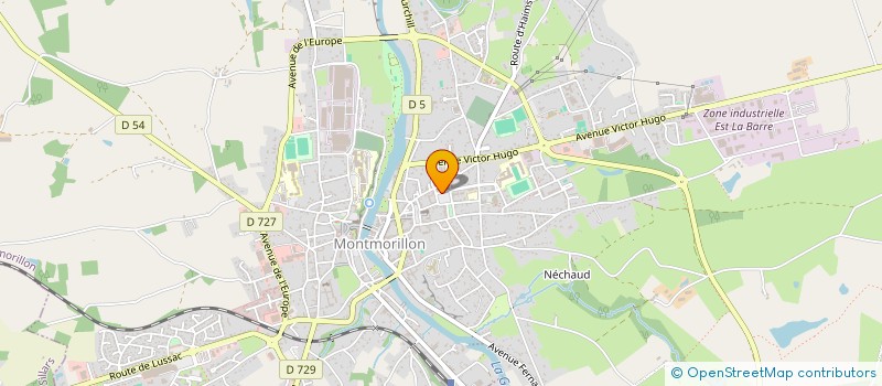 localisation de l'entreprise SCI FLAVIGNY  MONTMORILLON