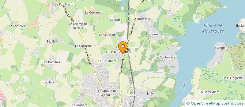 localisation de l'entreprise SCI FLAVIRIS  SUCE-SUR-ERDRE