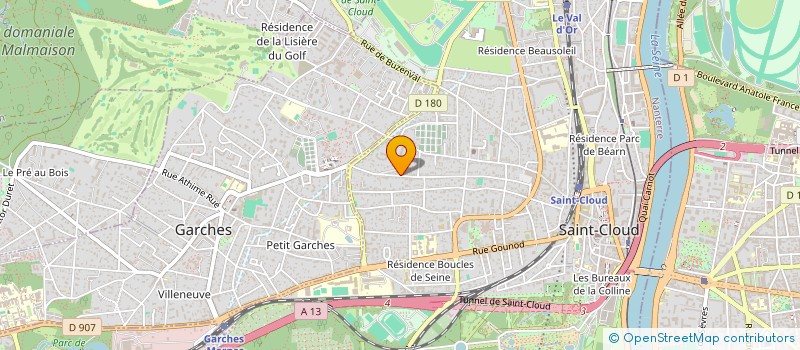 localisation de l'entreprise SCI FLAVIS à SAINT-CLOUD